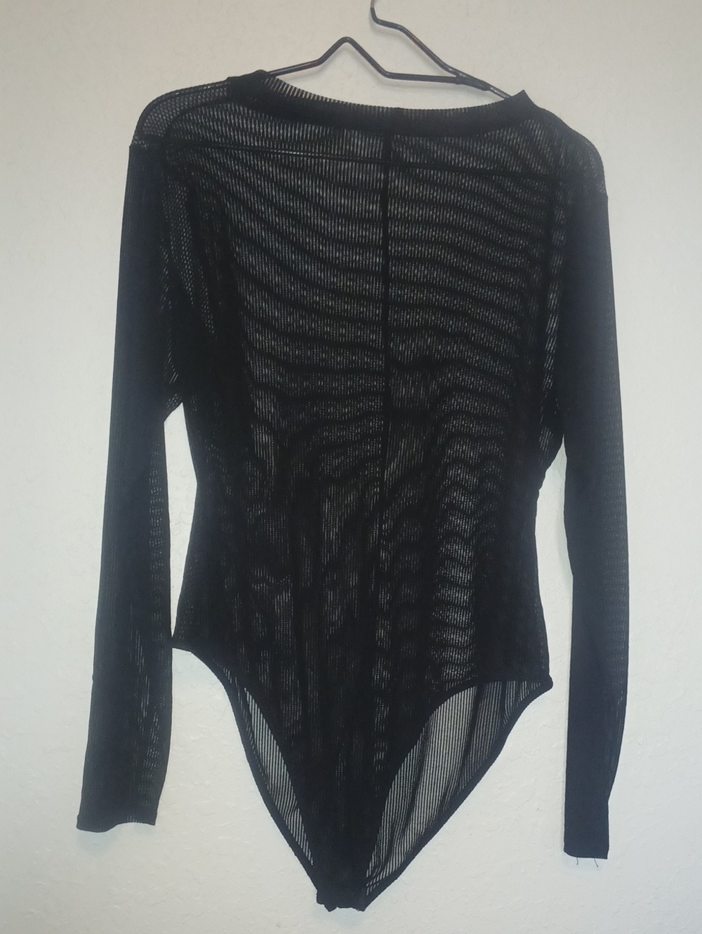 Disturbia Uk 16 Mesh Bodysuit Black